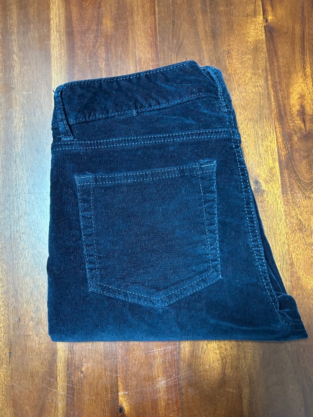 Joe Fresh Blue Slim Straight Corduroy Pants | Size 27 / 4
